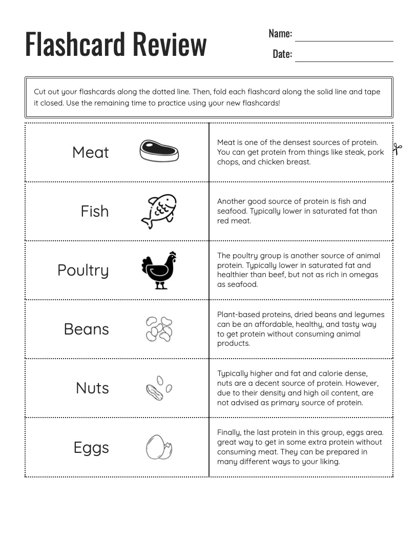 Screenshot of My Flashcard Maker interface showing study cards
